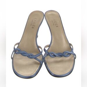 COPY - Vintage blue satin Gucci heels